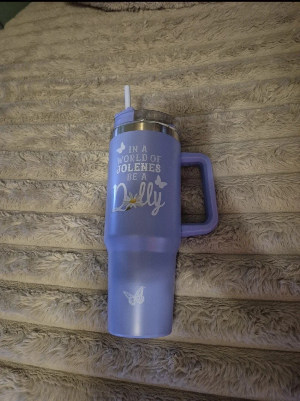 Dolly Parton In A World Of Jolenes Be A Dolly 40oz Tumbler Peri-Blue
